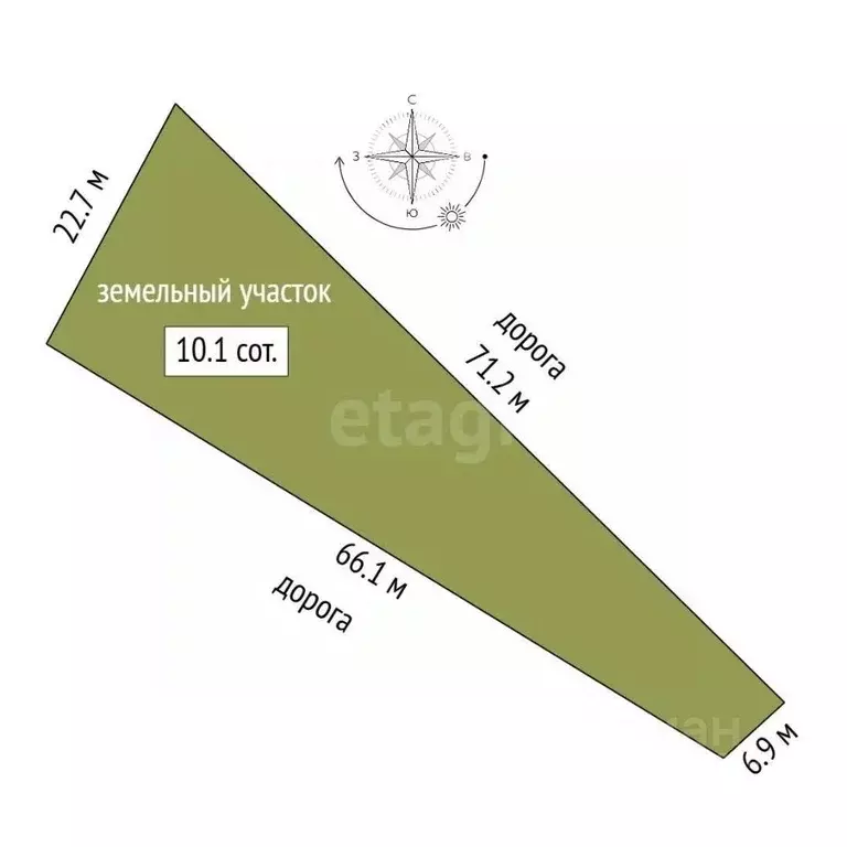 Участок в Крым, Кировский район, Первомайское с/пос, с. Первомайское ... - Фото 2
