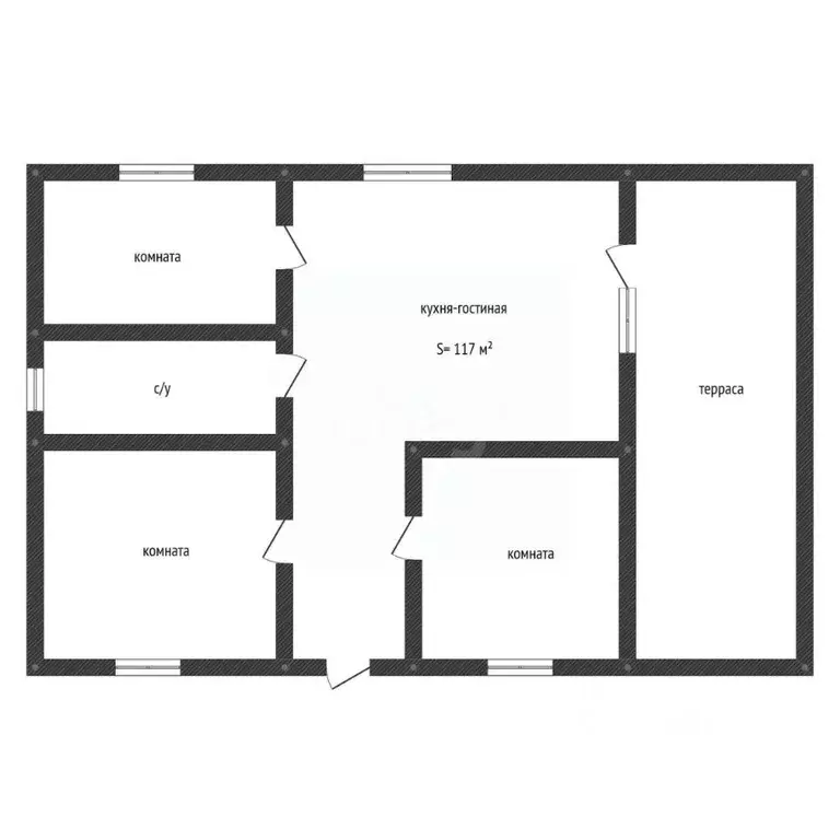 Дом в Башкортостан, Уфа городской округ, с. Нагаево ул. Багровая (117 ... - Фото 1