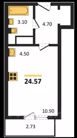 Студия Челябинская область, Челябинск Университетская Набережная ул., ... - Фото 2