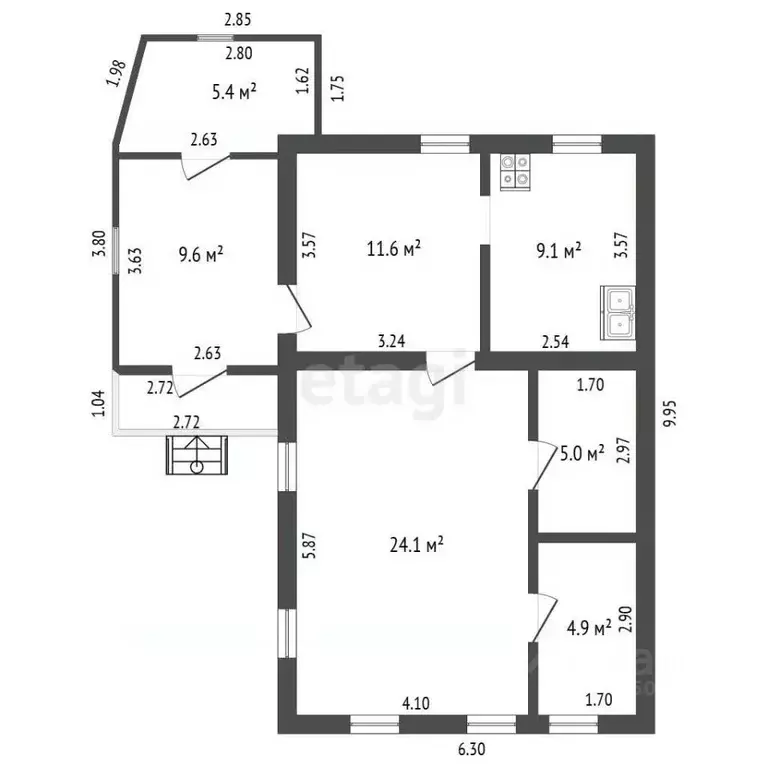 Дом в Самарская область, Самара Кашпирская ул., 29 (55 м) - Фото 2