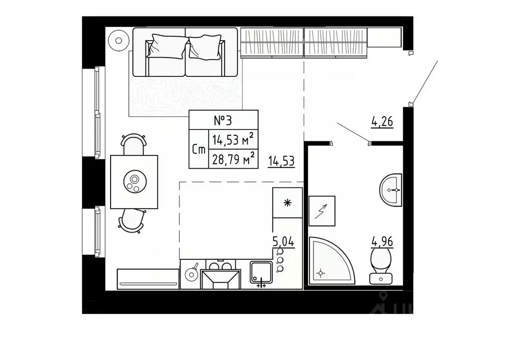 Студия Ленинградская область, Ломоносовский район, Аннинское городское ... - Фото 1