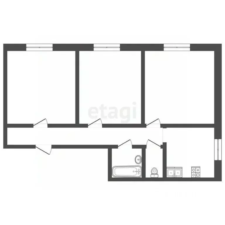 Комната Московская область, Долгопрудный Якорная ул., 4 (20.4 м) - Фото 2
