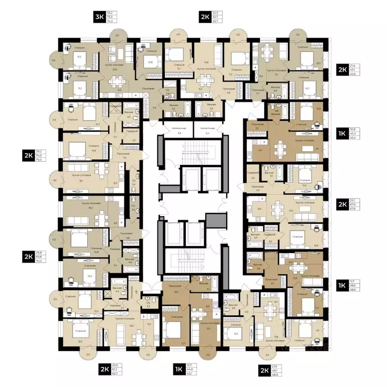 2-к кв. Башкортостан, Уфа ул. Ленина, 192 (61.2 м) - Фото 2