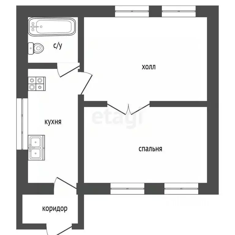 Дом в Ульяновская область, Ульяновск пер. Гастелло, 64 (39 м) - Фото 2