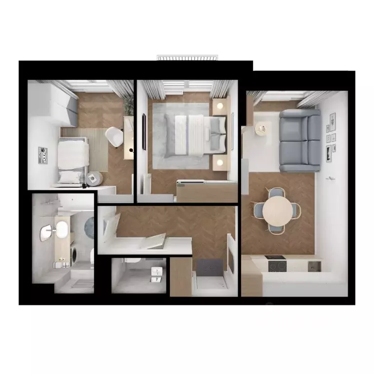 2-к кв. Московская область, Ленинский городской округ, Боброво пгт ... - Фото 2