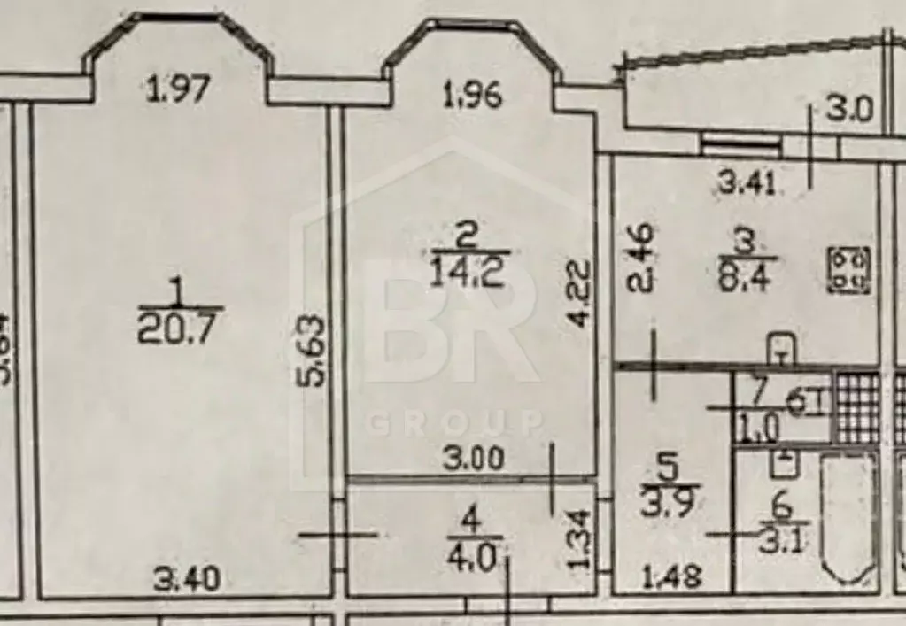 2-к кв. Санкт-Петербург ул. Маршала Казакова, 50к1 (55.3 м) - Фото 2