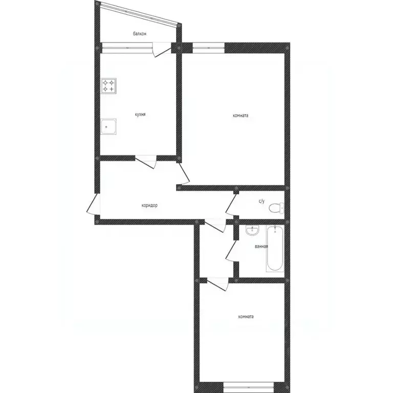 2-к кв. Ханты-Мансийский АО, Сургут бул. Свободы, 10 (56.4 м) - Фото 1