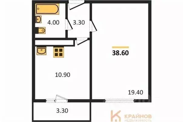 1-к кв. Воронежская область, Воронеж ул. Шидловского, 26 (38.6 м) - Фото 0