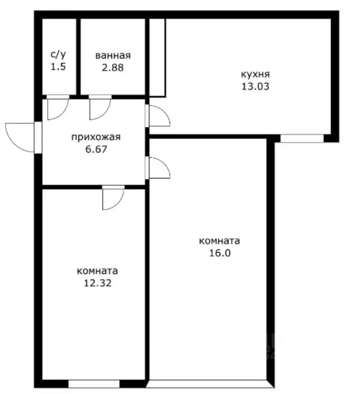 2-к кв. Краснодарский край, Краснодар Новороссийская ул., 90/2к2 (52.0 ... - Фото 1