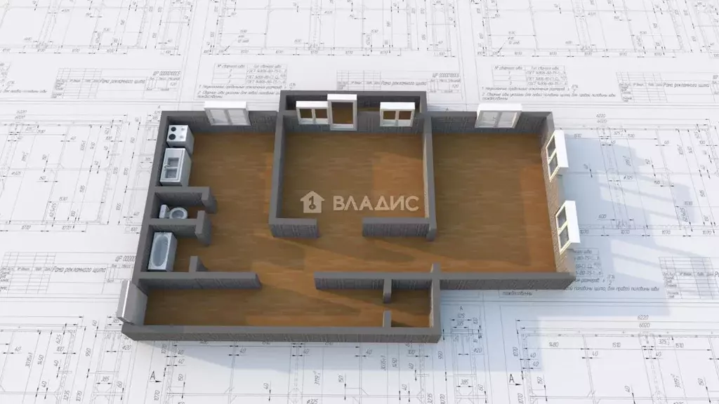 2-к кв. Иркутская область, Ангарск Б кв-л, 5 (59.4 м) - Фото 2