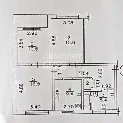 3-к кв. Удмуртия, Ижевск ул. Михаила Петрова, 25 (68.5 м) - Фото 1