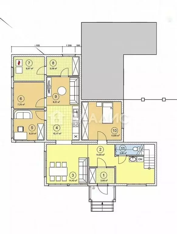 Дом в посёлок городского типа Ильинский, Первомайская улица, 45 (140 ... - Фото 2