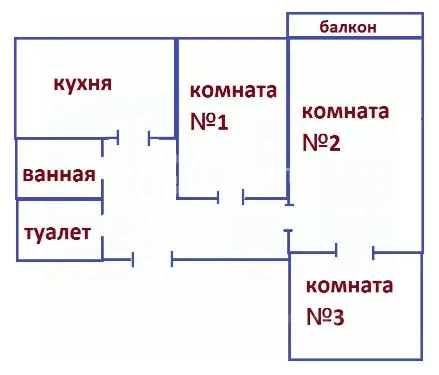 3-к кв. Мурманская область, Мурманск Кольский просп., 76 (59.0 м) - Фото 1