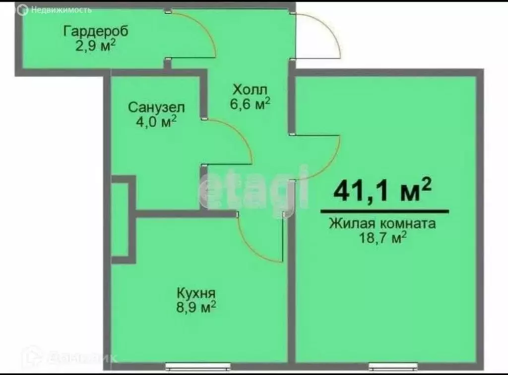 1-комнатная квартира: Богородское сельское поселение, деревня Куюки, ... - Фото 0
