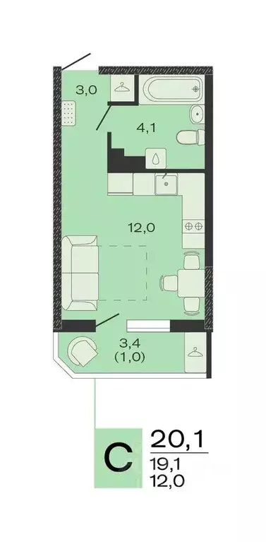 Студия Краснодарский край, Красноармейский район, Марьянское с/пос, ... - Фото 1