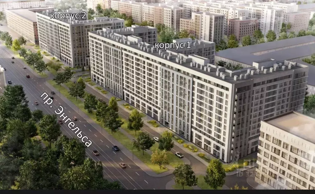 2-к кв. Санкт-Петербург просп. Энгельса, 31 (48.73 м) - Фото 1