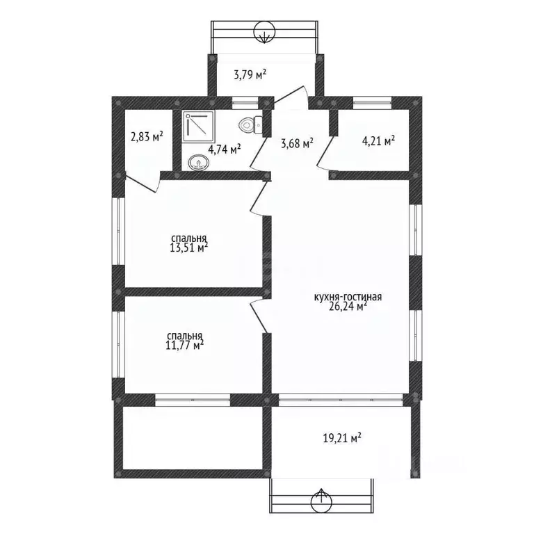 Дом в Башкортостан, Уфа городской округ, с. Нагаево ул. Героя Николая ... - Фото 2