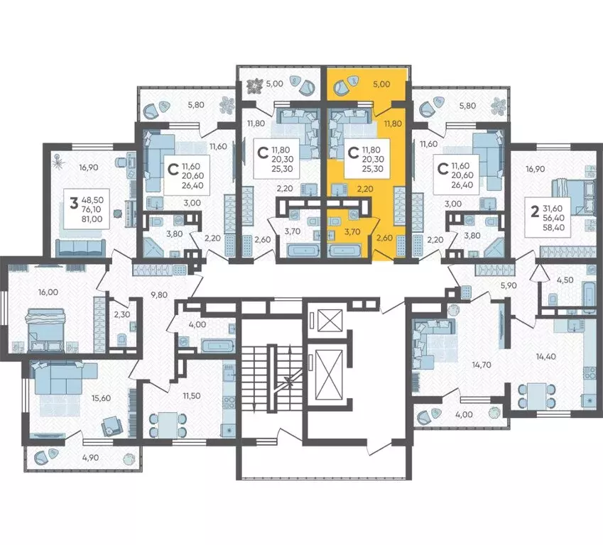 Квартира-студия: Сочи, ЖК Горный Квартал (25.3 м) - Фото 1