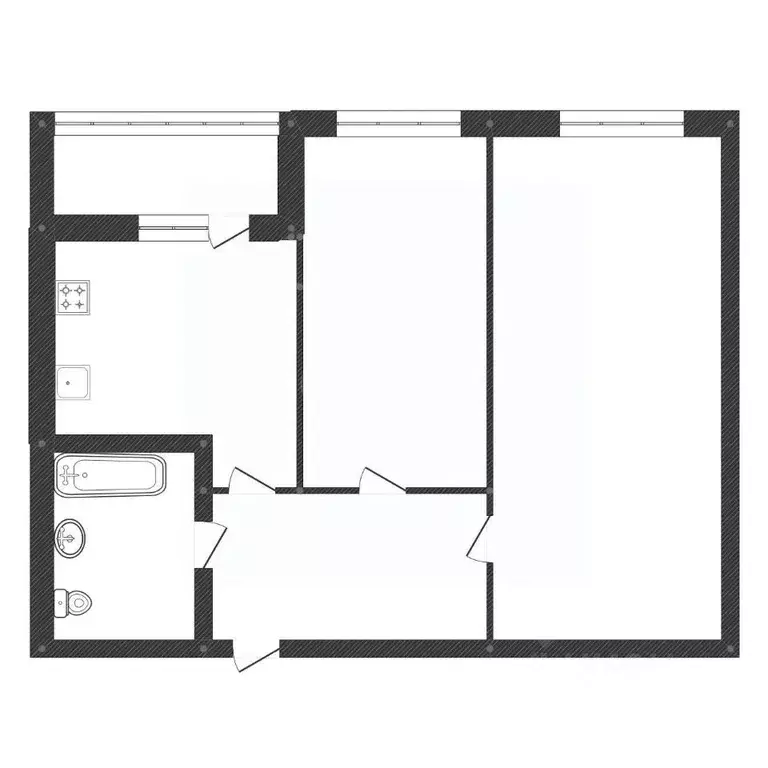 2-к кв. Башкортостан, Уфа ул. Михаила Зайцева, 4 (50.4 м) - Фото 2