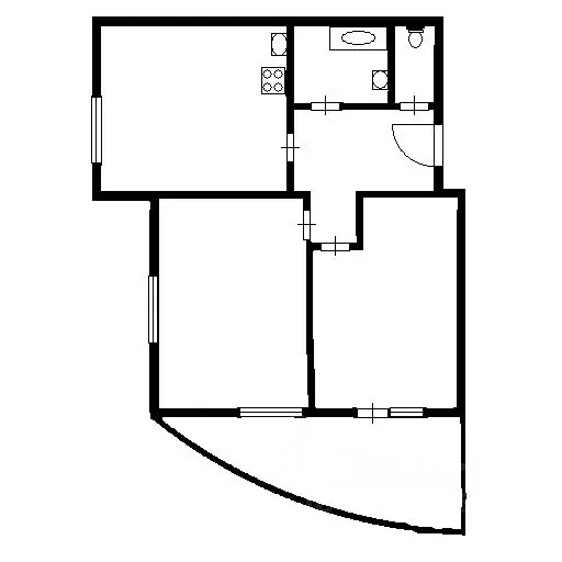 1-к кв. Самарская область, Самара Революционная ул., 89 (30.8 м) - Фото 2