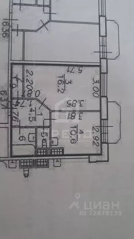 1-к кв. Ленинградская область, Всеволожский район, пос. Бугры ул. ... - Фото 2