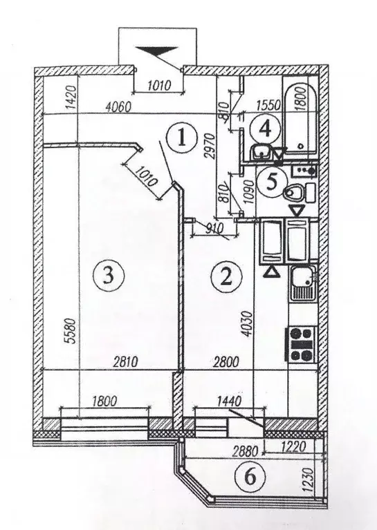 1-к кв. Московская область, Красногорск бул. Космонавтов, 7 (38.6 м) - Фото 1