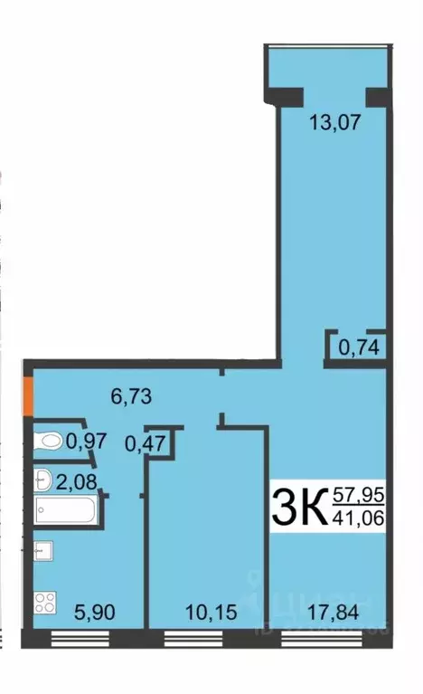 3-к кв. Нижегородская область, Дзержинск Прибрежная тер., ул. Попова, ... - Фото 1