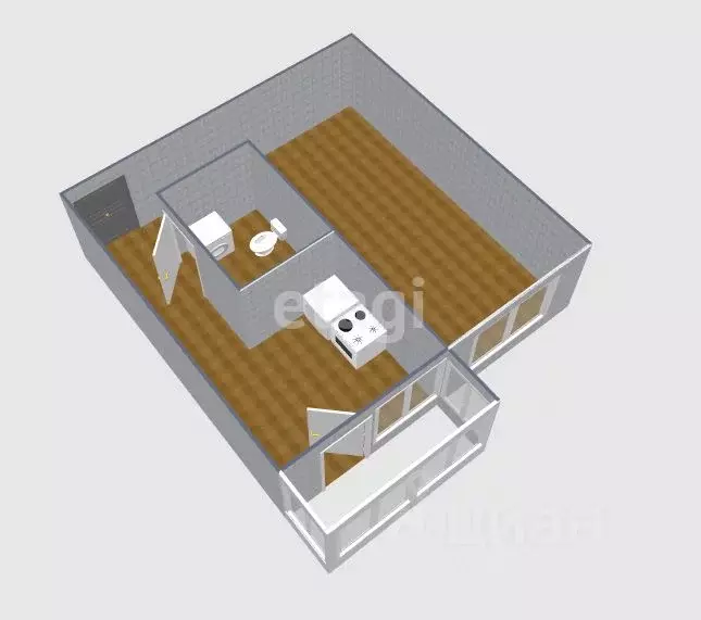 1-к кв. Сахалинская область, Южно-Сахалинск Луговое п/р, ул. Дружбы, ... - Фото 2