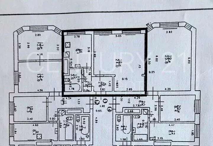 1-к кв. Калининградская область, Калининград Офицерская ул., 4 (40.4 ... - Фото 2