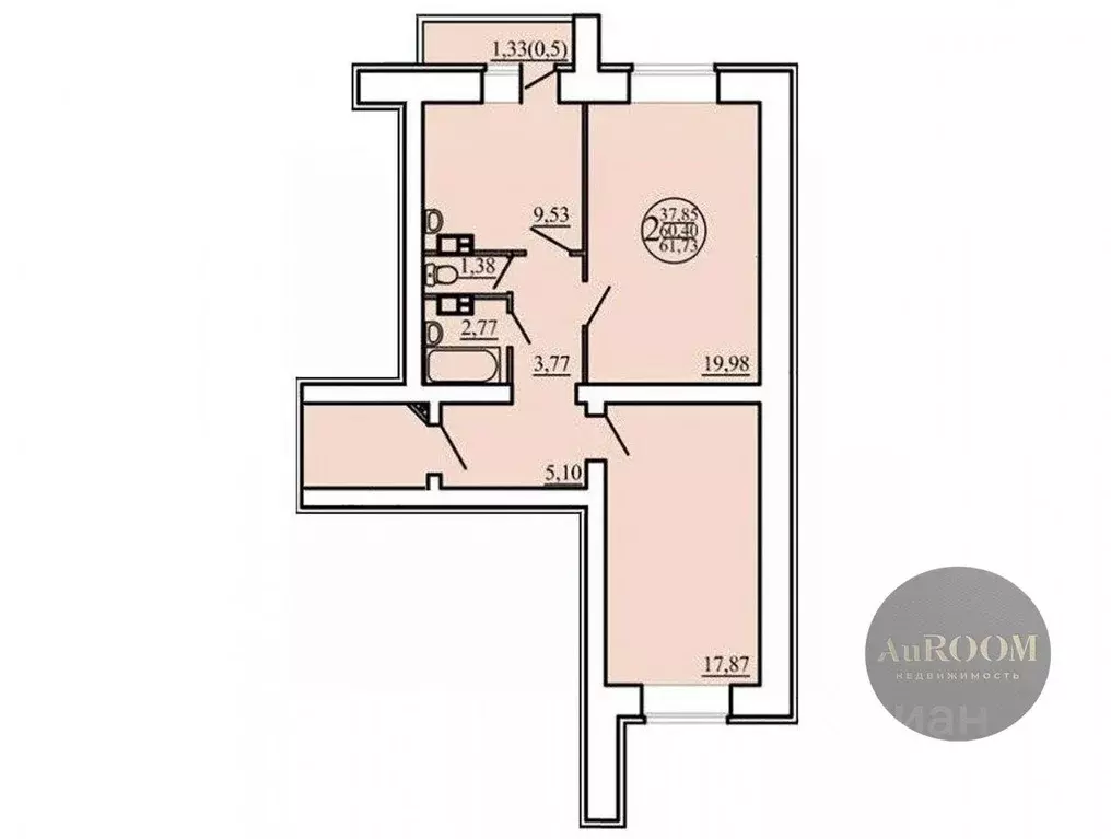 2-к кв. Волгоградская область, Волжский пл. Труда, 2 (59.6 м) - Фото 2