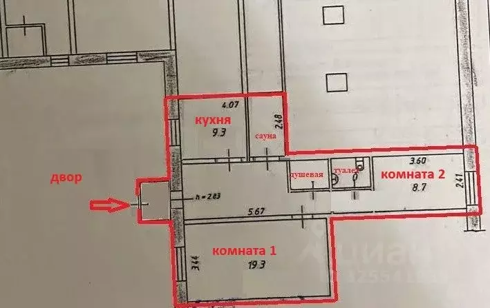 2-к кв. Омская область, Омск пос. Козицкого, 1 (58.0 м) - Фото 2