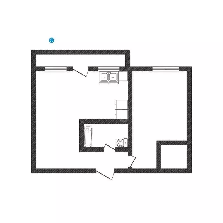 2-комнатная квартира: Бийск, улица Владимира Ленина, 236 (43.3 м) - Фото 1