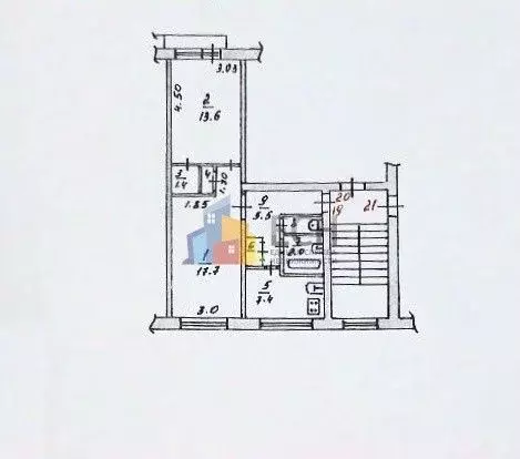 2-к кв. Тульская область, Белев Советская ул., 62 (50.1 м) - Фото 2
