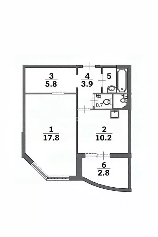 1-к кв. Московская область, Красногорск городской округ, Путилково пгт ... - Фото 2