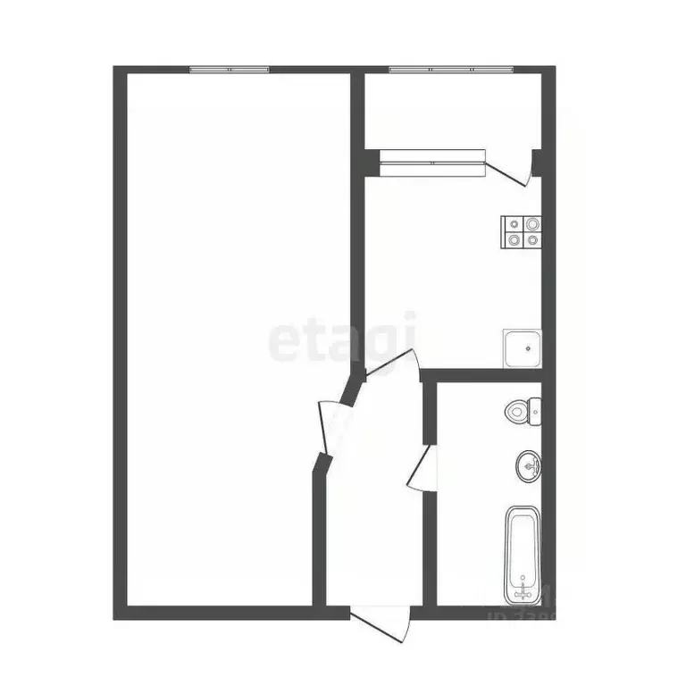 1-к кв. Ставропольский край, Ставрополь ул. Рогожникова, 11 (33.9 м) - Фото 1