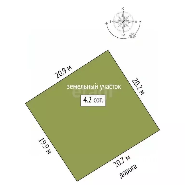 Участок в Марий Эл, Йошкар-Ола Коммунальник СНТ, 17/8Б (4.5 сот.) - Фото 1