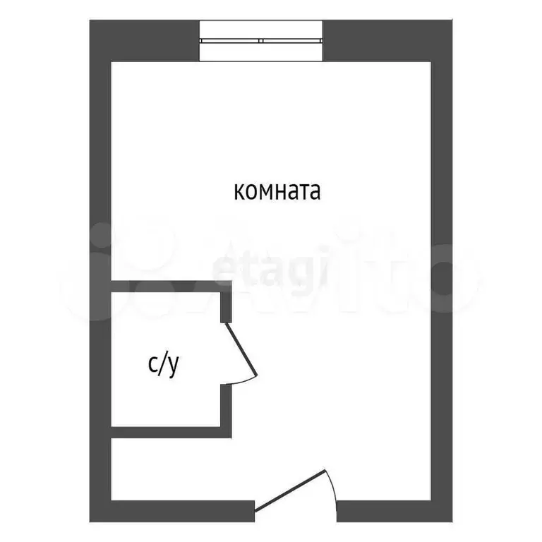 Квартира-студия, 17,1 м, 3/5 эт. - Фото 1