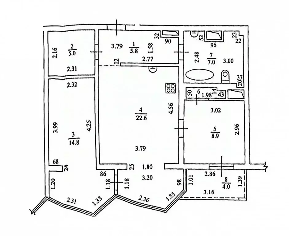 3-к кв. Краснодарский край, Сочи Новый Сочи мкр, ул. Санаторная, 65/2 ... - Фото 1