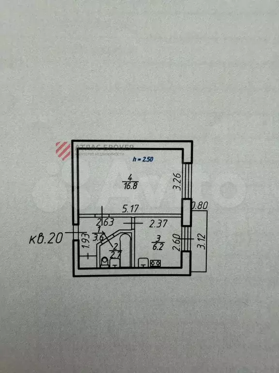 1-к. квартира, 33 м, 2/5 эт. - Фото 0