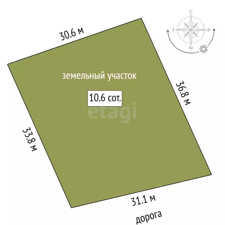 Участок в Тюменская область, Тюменский муниципальный округ, ... - Фото 2