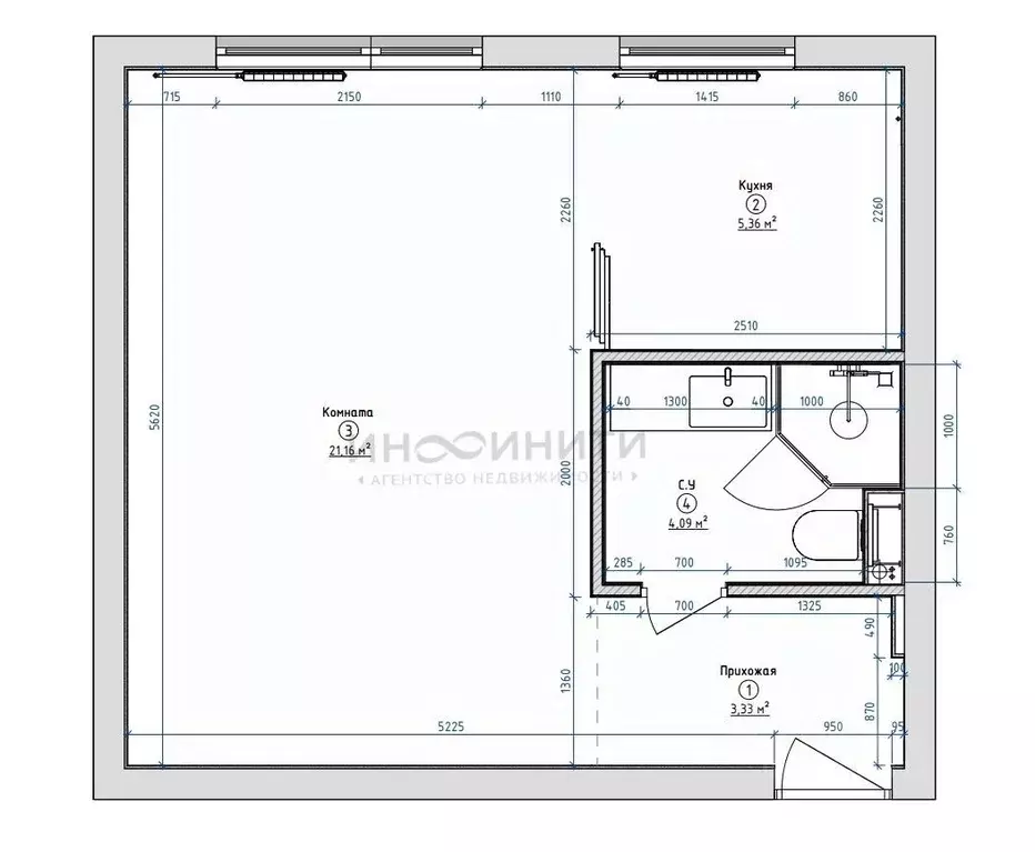 1-к кв. Москва Краснобогатырская ул., 29 (35.0 м) - Фото 2