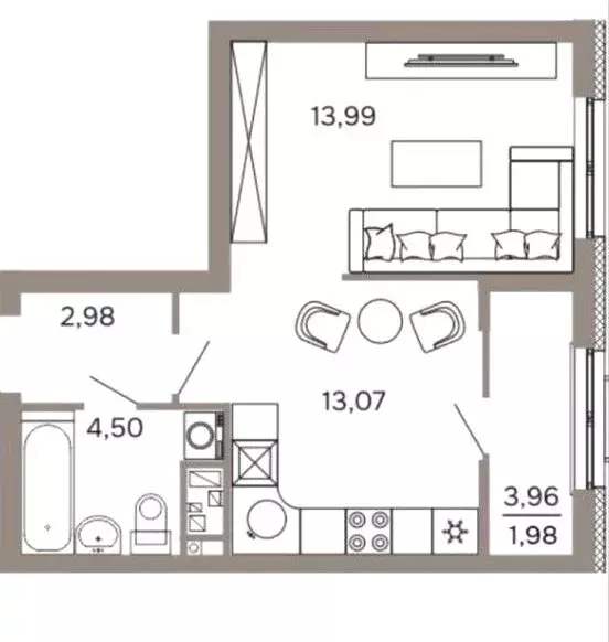 1-комнатная квартира: Пенза, улица Бутузова, 5 (37 м) - Фото 1