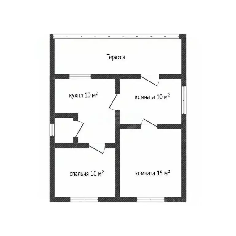 Дом в Краснодарский край, Апшеронск Зеленая ул. (43 м) - Фото 1