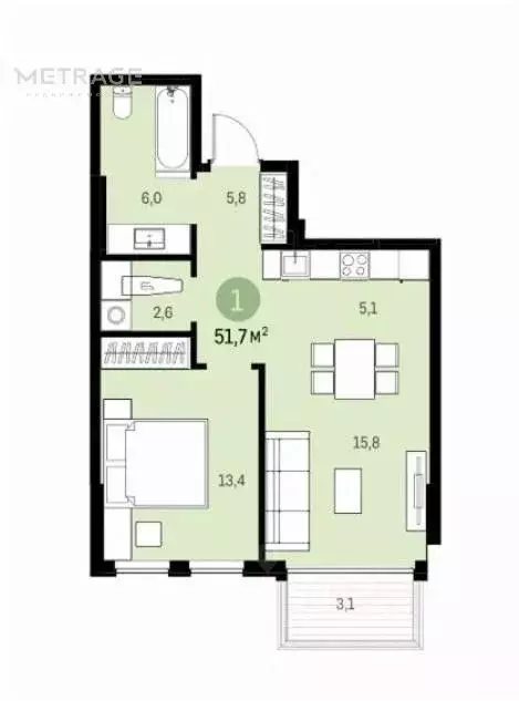 2-к кв. Новосибирская область, Новосибирск Большевистская ул., 88 ... - Фото 0