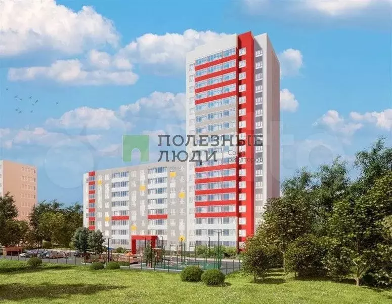 Квартира-студия, 26 м, 5/17 эт. - Фото 1