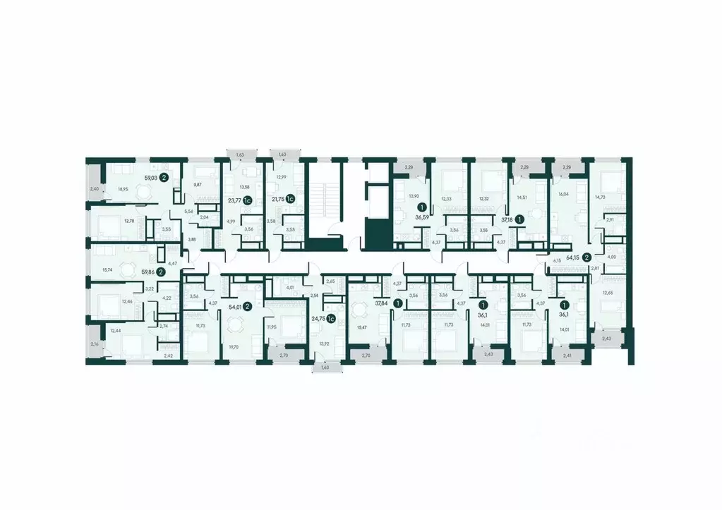 2-к кв. Курганская область, Курган Малиновые высоты жилой комплекс ... - Фото 2