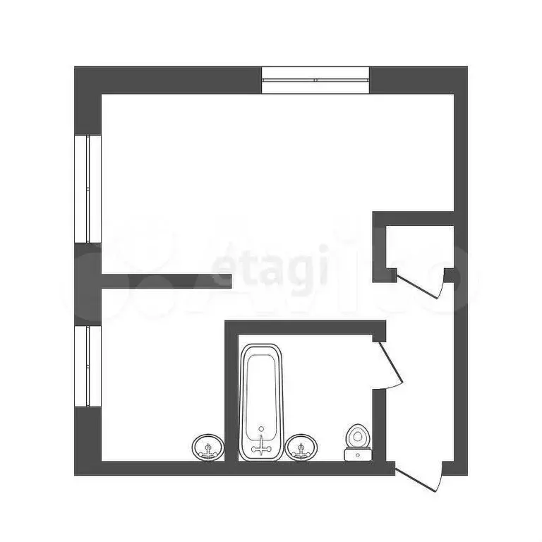1-к. квартира, 31,5 м, 3/5 эт. - Фото 0