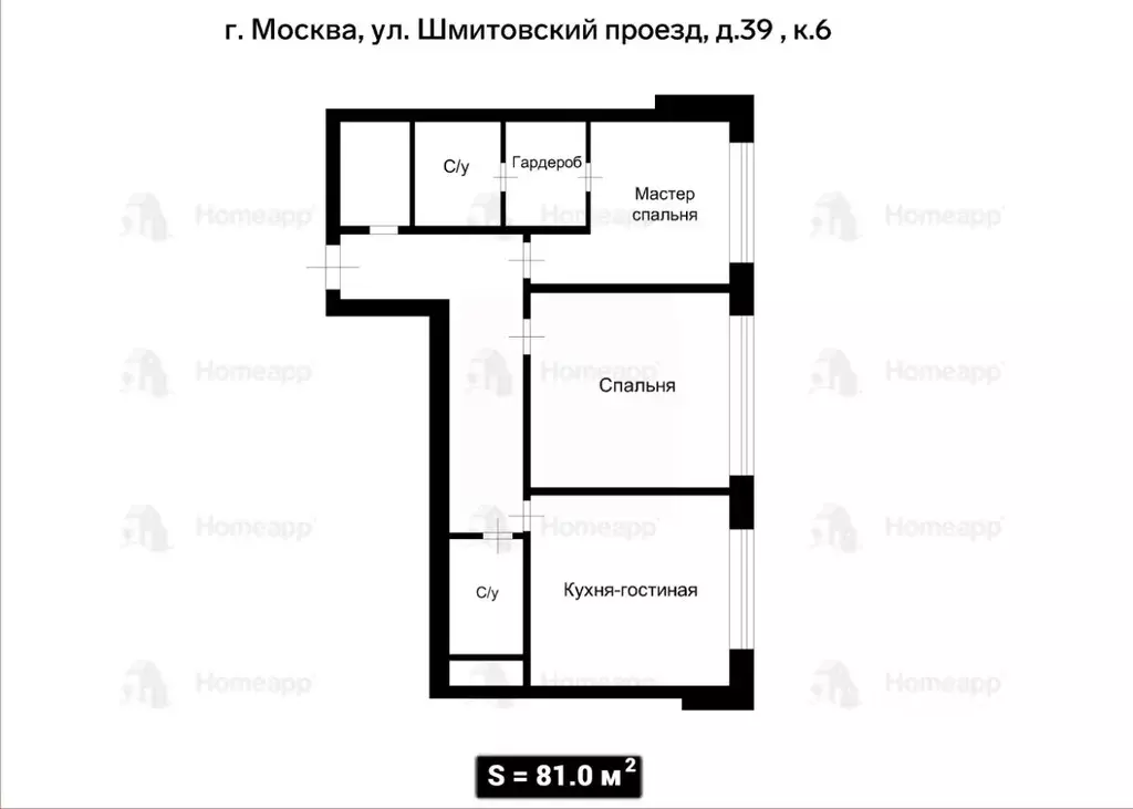 3-к кв. Москва Шмитовский проезд, 39к6 (81.0 м) - Фото 1