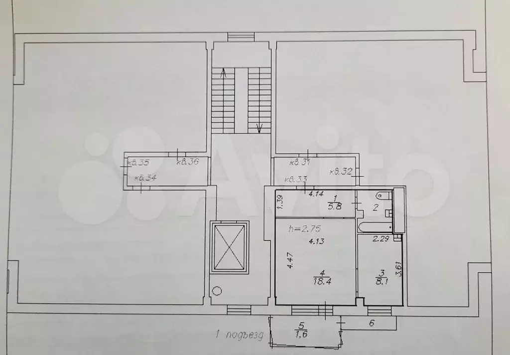 1-к. квартира, 40 м, 7/9 эт. - Фото 0