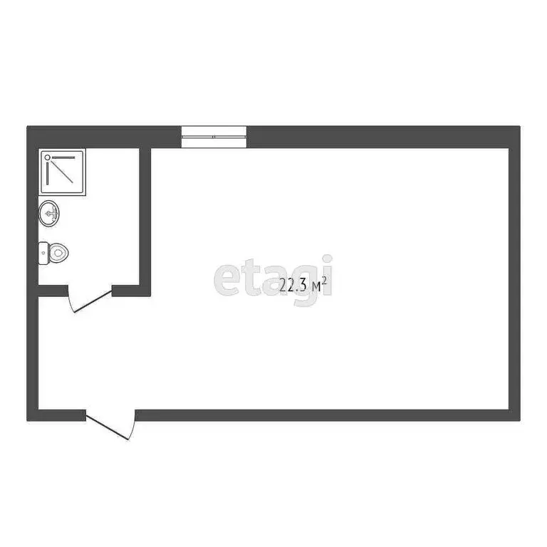 Квартира-студия: Анапа, Терская улица, 40 (22.3 м) - Фото 1